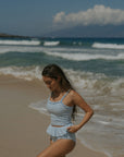 High Waisted peplum Bikini bottoms