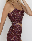 Charlotte Top | Ditsy Floral Scoop Neck Tankini Top
