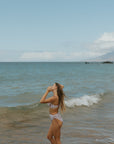 Modest toile printed bikini