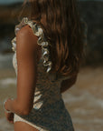Full Coverage One piece Swimsuit with ruffles