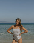 Full Coverage High Waisted Floral Peplum Bikini