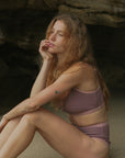 Full Coverage Mauve Cute Bikini