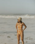retro floral high waisted bikini bottoms modest