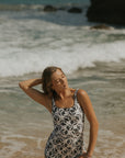 Floral One Piece Swimsuit with Shorts 