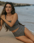 Modest Tummy control high waisted bikini bottoms