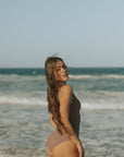 Purple Modest One Piece Swimsuit