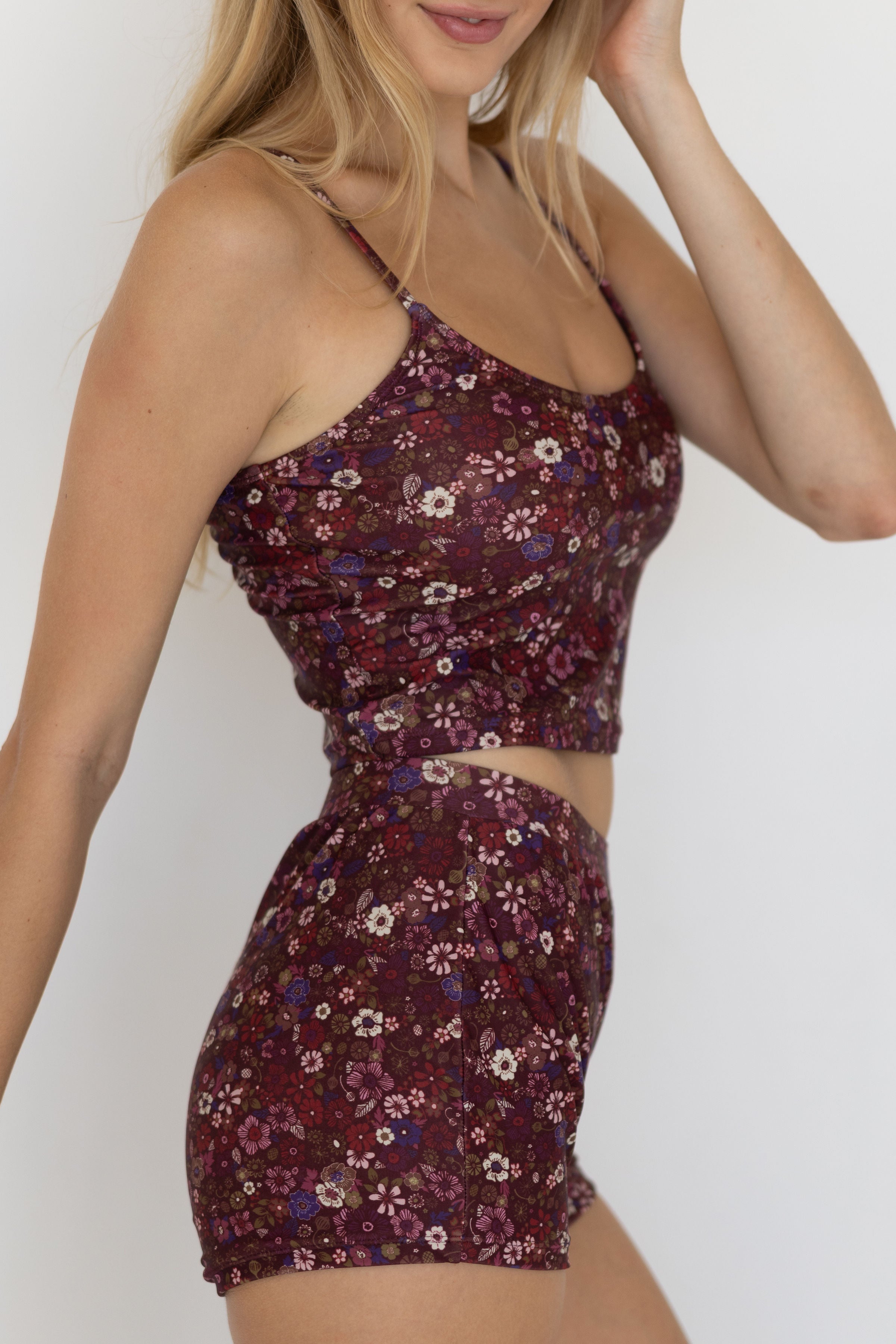 Charlotte Top | Ditsy Floral Scoop Neck Tankini Top