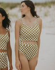 higher leg cut swimsuit bikini bottoms modest women's swimwear