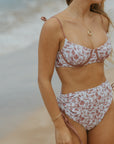 Full coverage underwire high waisted bikini