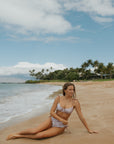 Underwire modest high waisted full coverage bikini