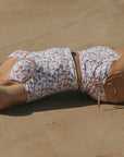 Toile print modest tankini top