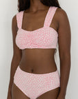 Peony Bikini Top |  Floral Sweetheart Neck Bikini Top
