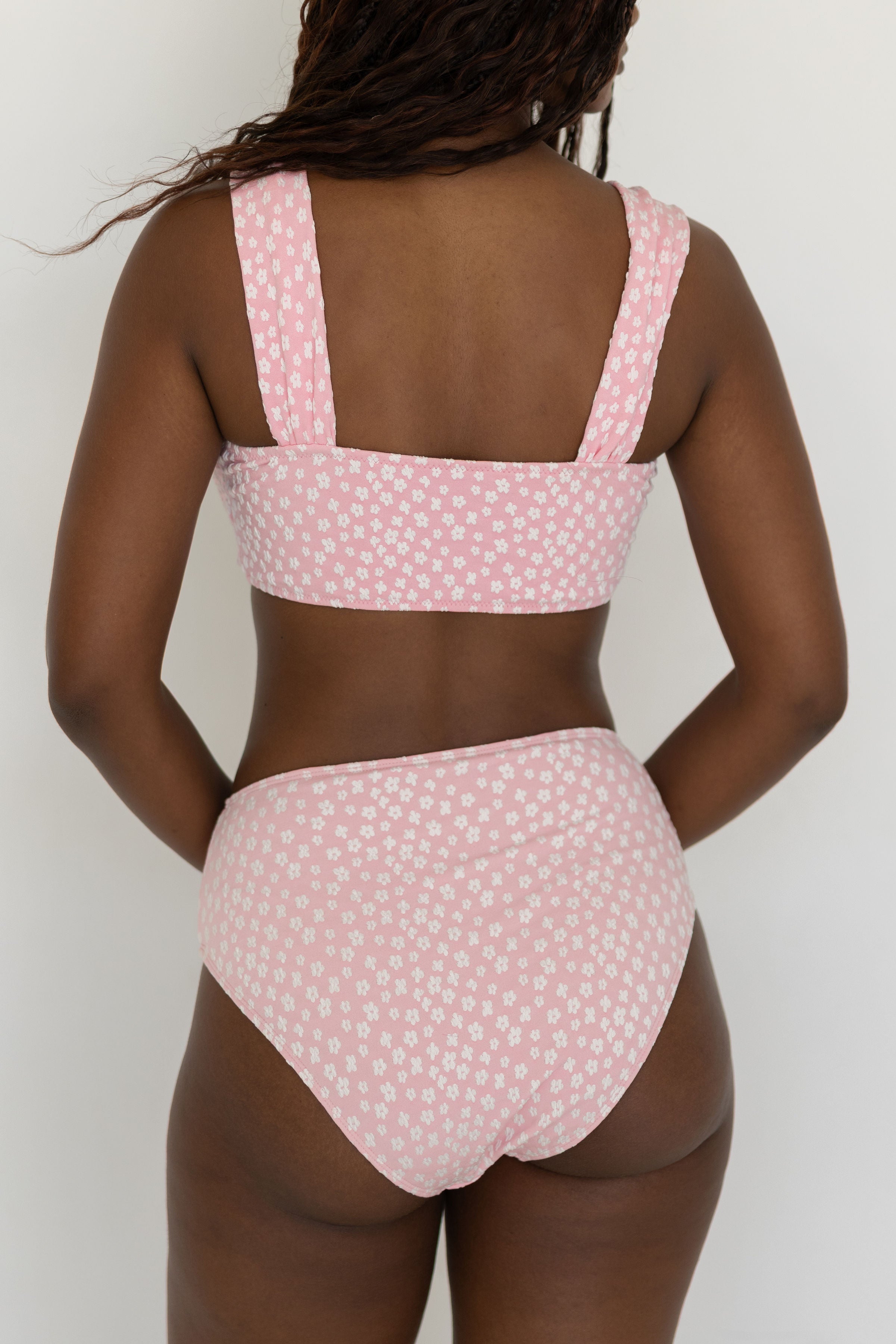 Peony Bikini Top |  Floral Sweetheart Neck Bikini Top
