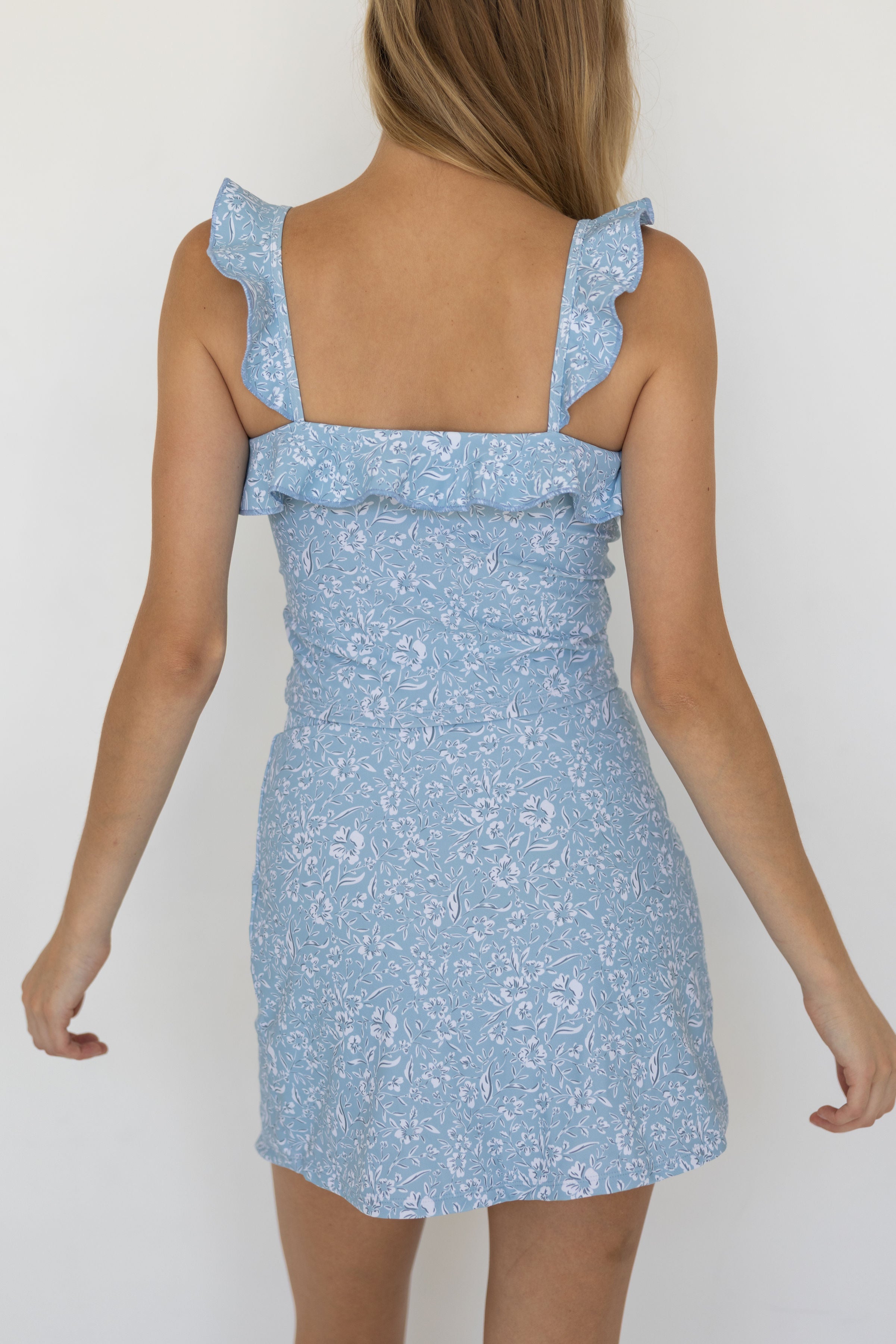 Seaside Swim Skirt | Floral High Waisted Swim Skirt