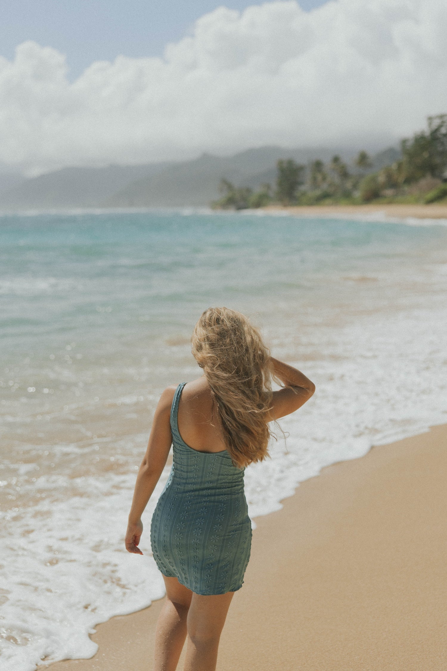 Scoop Back Modest Cute Full Coverage Swim Dress