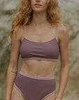 High Waisted Modest Athletic Bikini for Teens