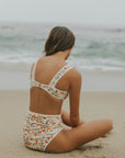 Full Coverage High Waisted Floral Cute Bikini Bottoms that can go with everything