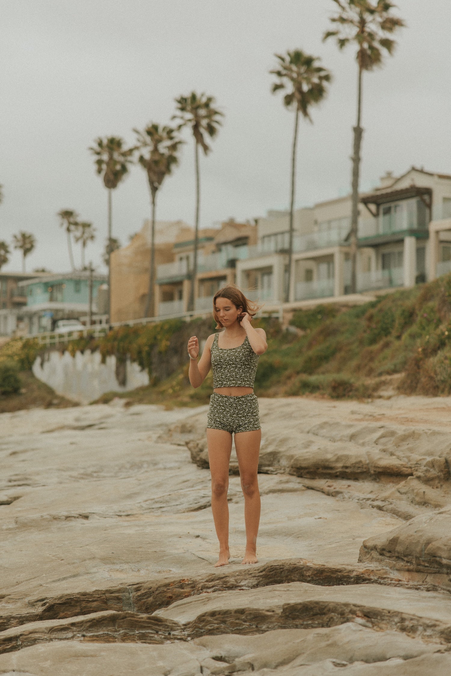 High Waisted Full Coverage Boy Short Bikini